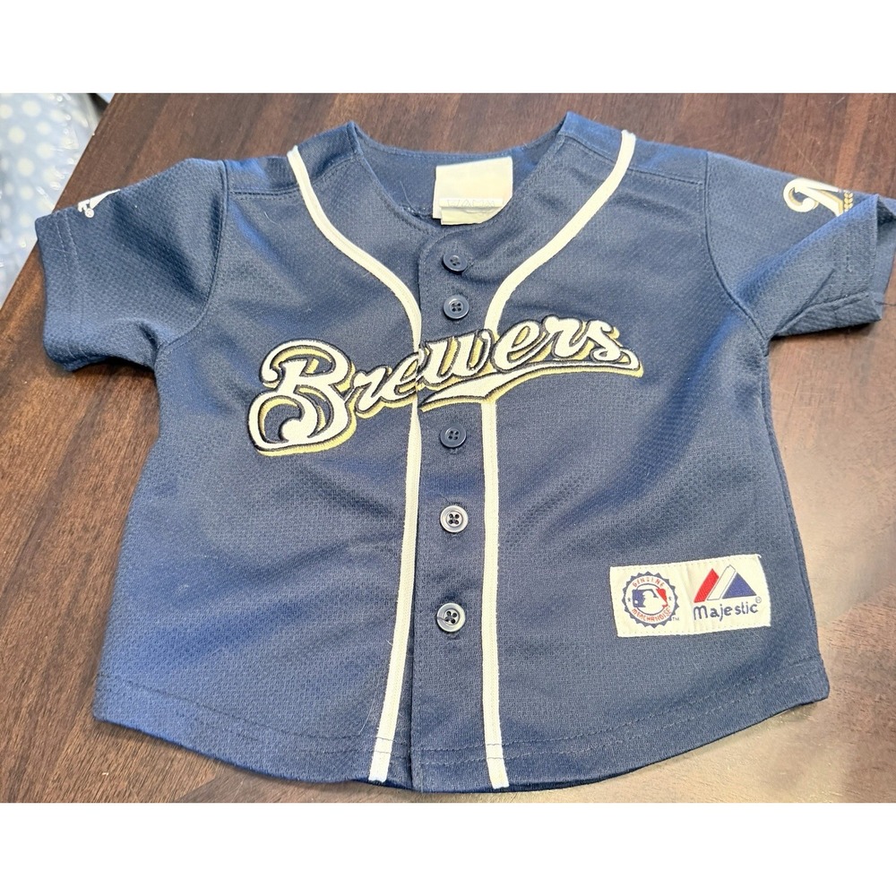 Majestic MLB Milwaukee Brewers 12 Month Infant Ryan Braun Jersey # 8